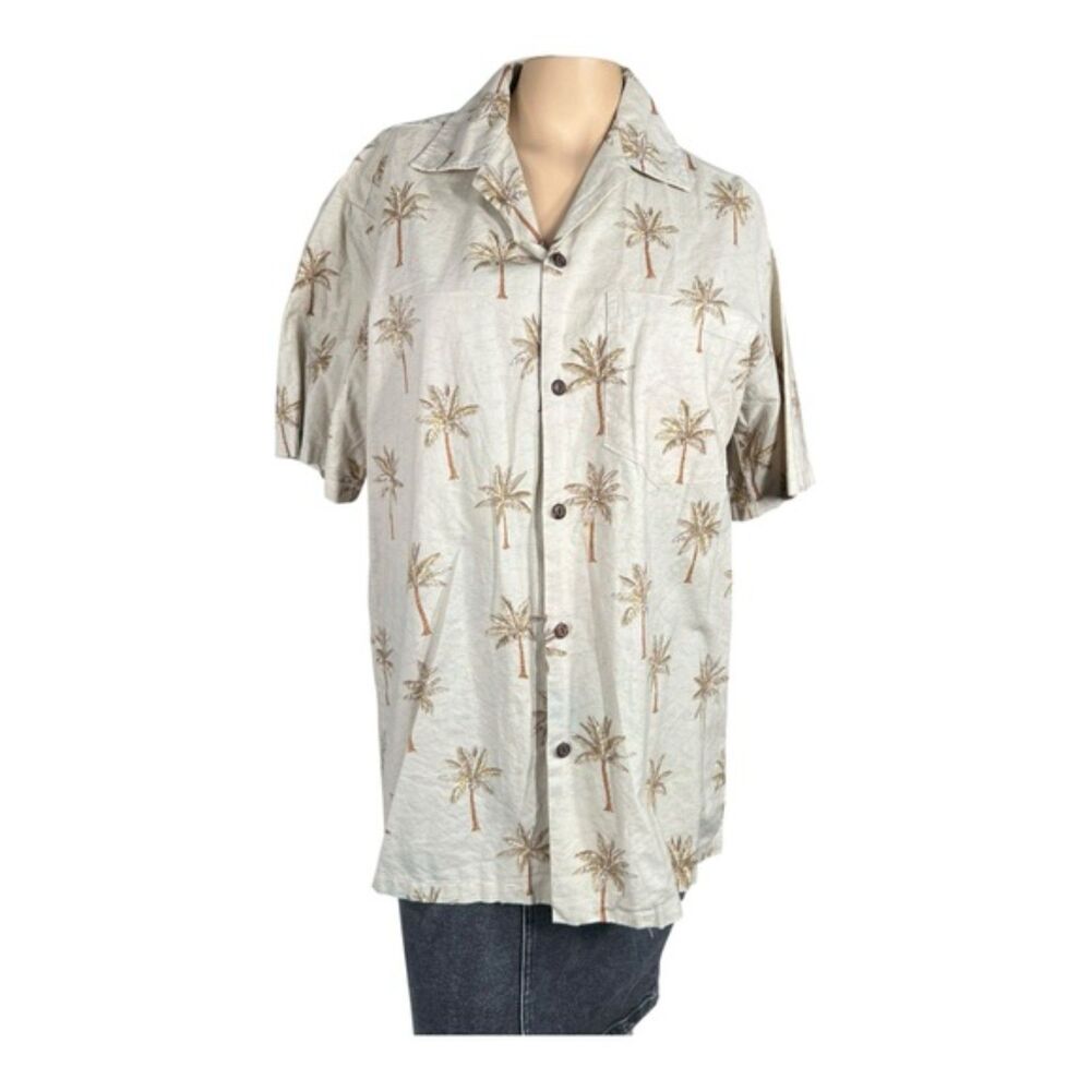 Pacific Legend Apparel Palm Tree Hawaiian Shirt – Made in Hawaii, USA- M